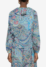 Etro Floral Print Ruffled Blouse Multicolor WRIA0094-99SAEI4 X0887