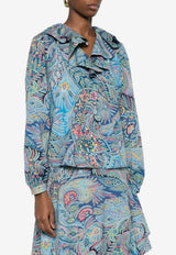 Etro Floral Print Ruffled Blouse Multicolor WRIA0094-99SAEI4 X0887