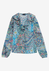 Etro Floral Print Ruffled Blouse Multicolor WRIA0094-99SAEI4 X0887