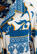 Etro Placed Floral and Fauna Print Shirt Multicolor WRIA0100-99SPSI9 X0806