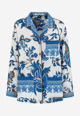 Etro Placed Floral and Fauna Print Shirt Multicolor WRIA0100-99SPSI9 X0806