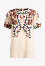 Etro Floral Paisley Print T-shirt Multicolor WRJA0025-AKG21 X0800