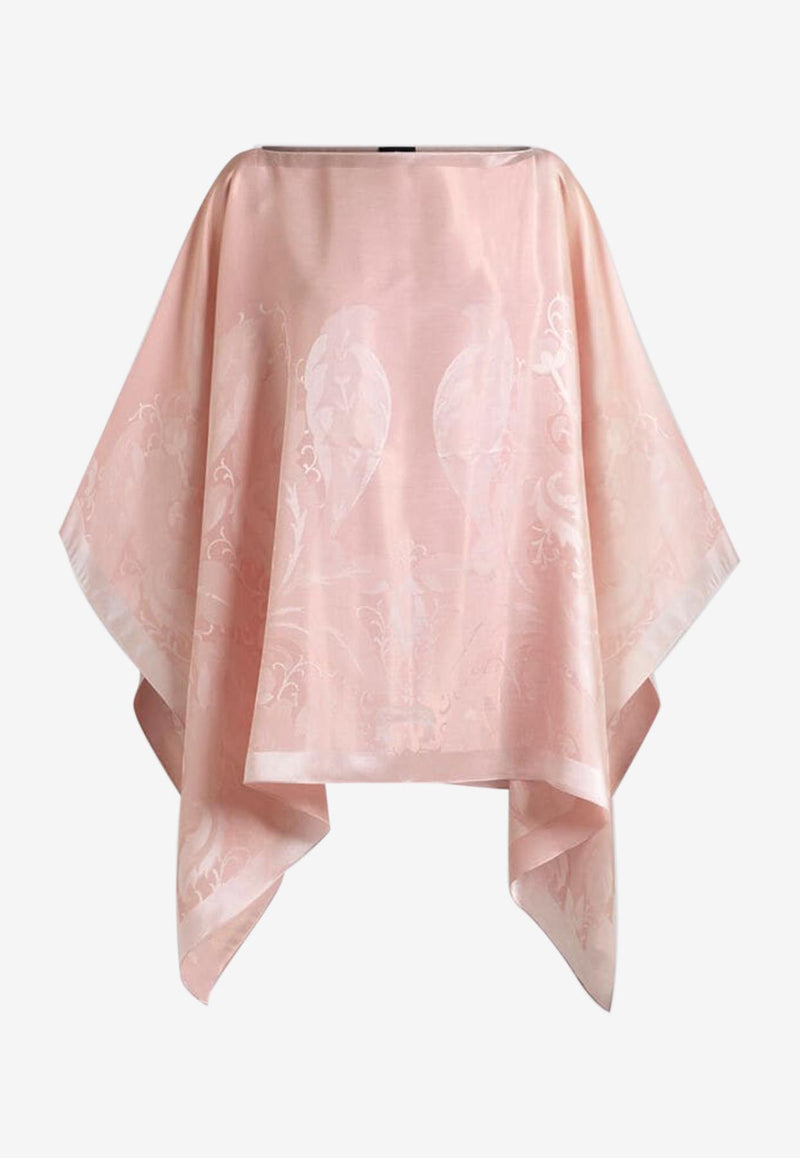 Etro Silk-Blend Jacquard Cape Top WRJA0027-AV760 M0179