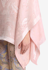 Etro Silk-Blend Jacquard Cape Top WRJA0027-AV760 M0179