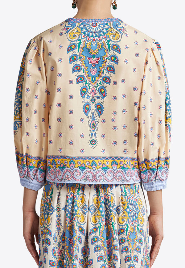 Etro All-Over Printed Blouse Cream WRJA0088-99SP5B2 X0800