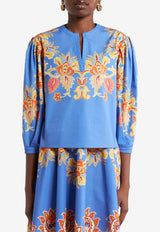 Etro Cotton Blouse with Print WRJA0088-99SP5G2 X0880