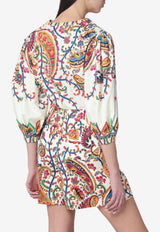 Paisley-Printed Blouse