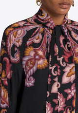 Etro All-Over Print Long Sleeved Blouse Black WRJA0091-99SP1A4 X0810
