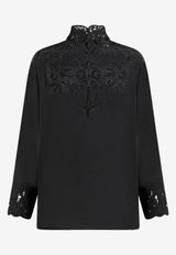 Etro Silk Crepe De Chine Blouse Black WRJA0099-AV572 N0000