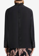 Etro Silk Crepe De Chine Blouse Black WRJA0099-AV572 N0000