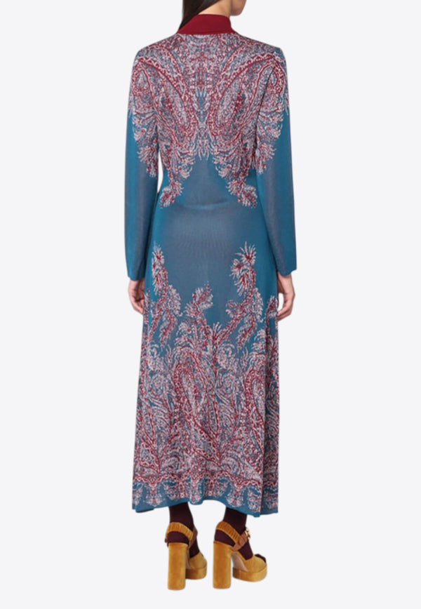 Etro Floral Print Maxi Cardigan Shirt Dress Multicolor WRKA0084AQ167_ETRO-X0883
