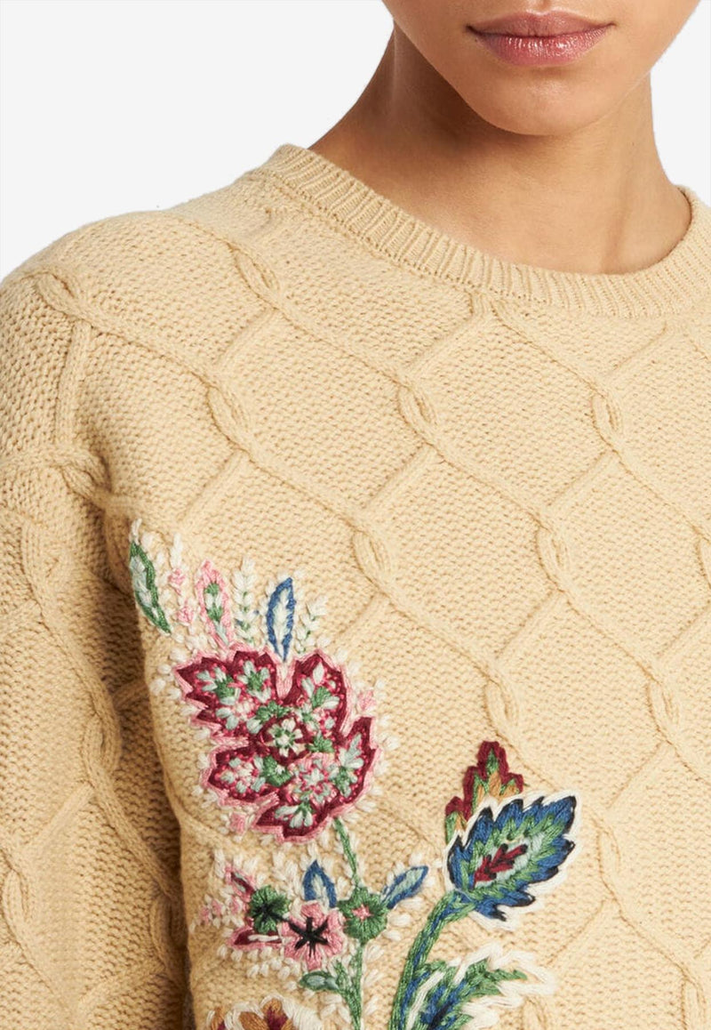 Etro Wool and Cashmere Jumper with Embroidery WRKE0252-AV706 M3791