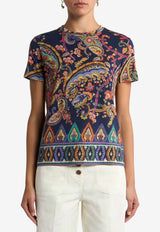 Etro Floral Paisley and Medallion Print T-shirt Multicolor WRMA0006-AKH26 X0883
