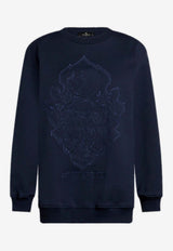 Etro Floral Embroidered Crewneck Sweatshirt Blue WRMB0002AR255S9000NAVY