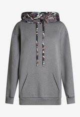 Etro Paisley Hood Oversized Hoodie Gray WRMB0003AU055S8291GREY