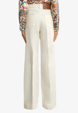 Etro Pegaso Embroidered Flared Jeans Light Beige WRNB0004-AU116 W0275