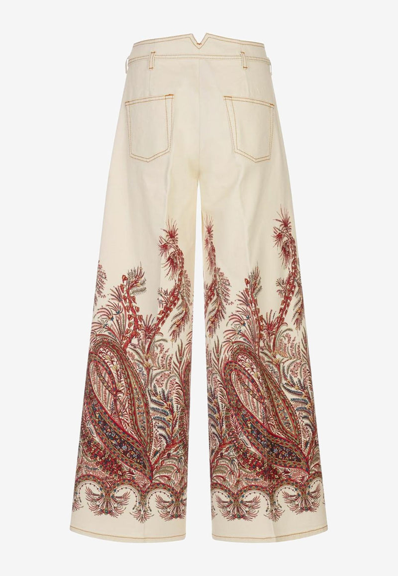 Etro Paisley-Printed Wide-Leg Jeans WRNB0006-AKA31 X0801