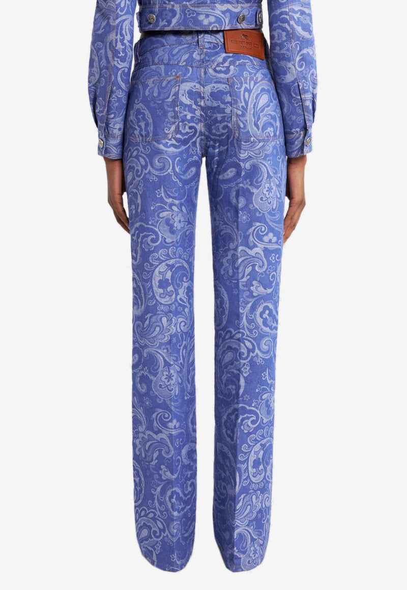 Etro Paisley-Jacquard Straight-Leg Jeans WRNB0027-99TJEF6 S9880