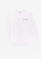 Sporty & Rich Drink More Water Sweatshirt White WS067S405DW_000_48