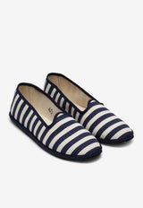 Vibi Venezia Gondola Striped Ballet Flats Blue WS19FGO50CA03CO/K_VIBIV-GB