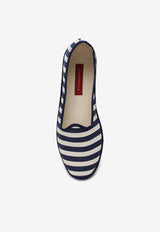 Vibi Venezia Gondola Striped Ballet Flats Blue WS19FGO50CA03CO/K_VIBIV-GB