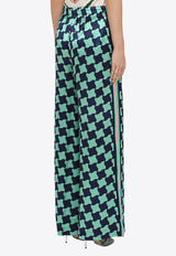 Casablanca Patterned Silk Wide-Leg Pants WS23-TR-105-06SI/M_CASAB-PT