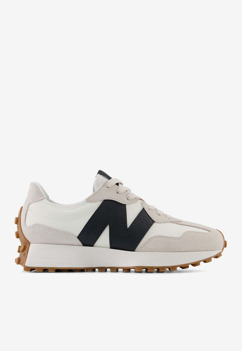 New Balance 327 Low-Top Sneakers in Moonbeam with Black White WS327GD