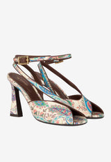 Etro 90 Paisley Print Sandals Multicolor WS4F0033-AKH43 X0804
