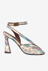 Etro 90 Paisley Print Sandals Multicolor WS4F0033-AKH43 X0804