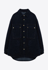 DARKPARK Bouclé Denim Shirt Blue WSH01DBL10W555/P_DARKP-W555