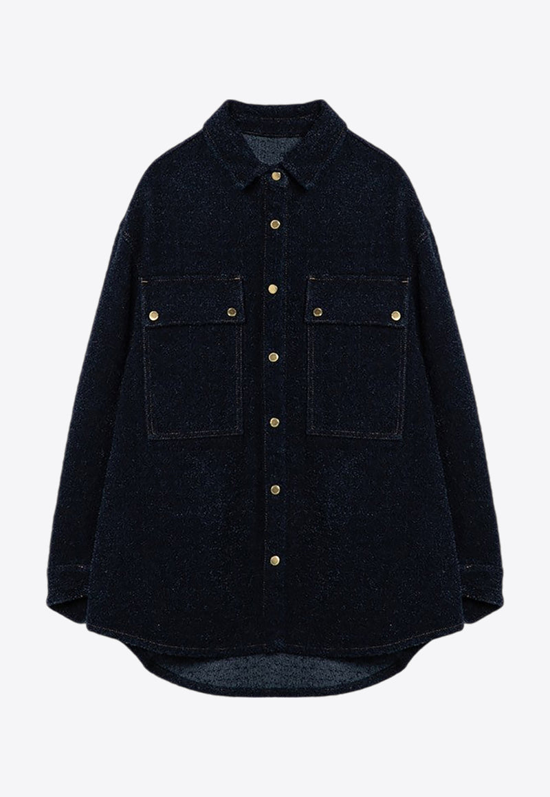 DARKPARK Bouclé Denim Shirt Blue WSH01DBL10W555/P_DARKP-W555