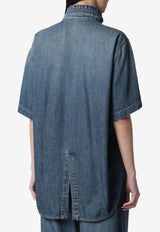 DARKPARK Oversized Faded Denim Shirt  Blue WSH37TBL01W075/S_DARKP-W075