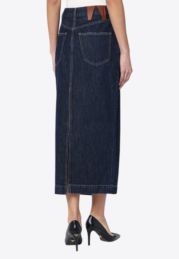 DARKPARK Erika Denim Midi Skirt Blue WSK02DBL030055/Q_DARKP-0055