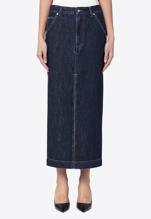 DARKPARK Erika Denim Midi Skirt Blue WSK02DBL030055/Q_DARKP-0055