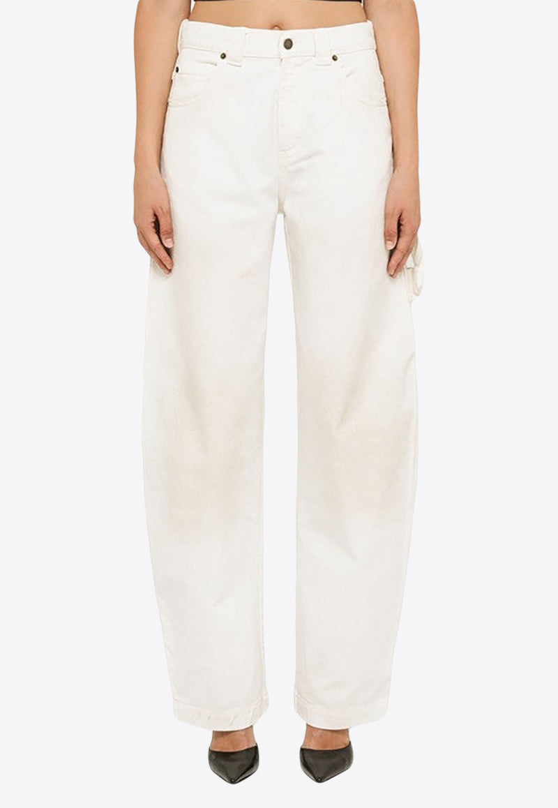 DARKPARK Audrey Barrel-Leg Jeans White WTR03DWB01/N_DARKP-W003