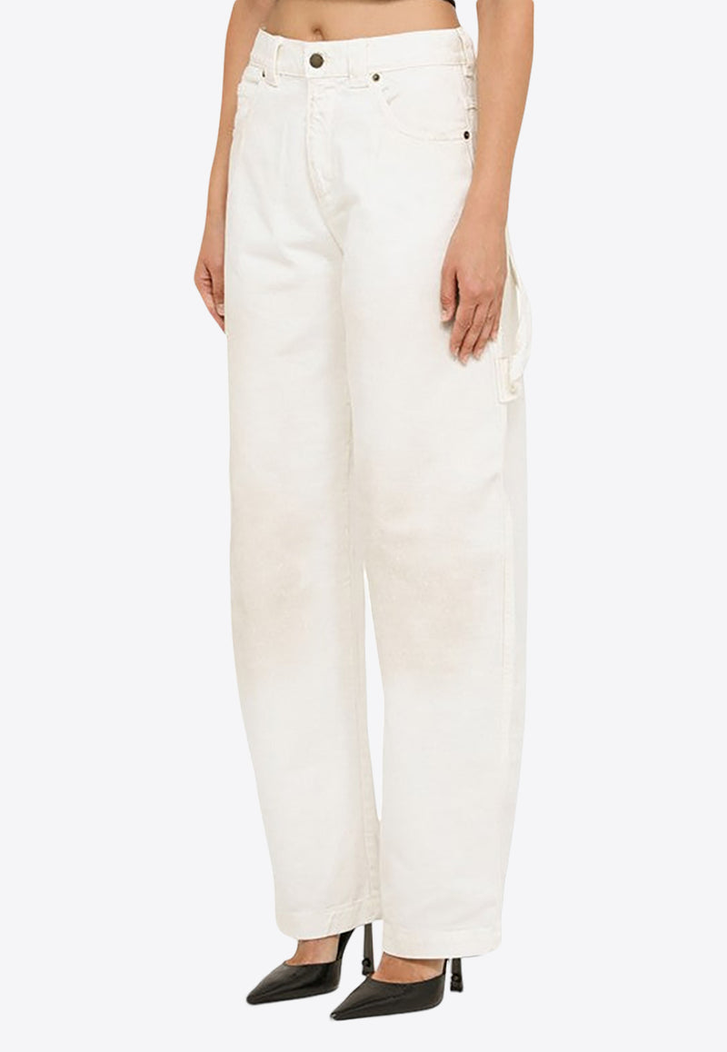 DARKPARK Audrey Barrel-Leg Jeans White WTR03DWB01/N_DARKP-W003