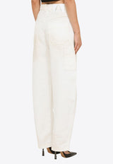 DARKPARK Audrey Barrel-Leg Jeans White WTR03DWB01/N_DARKP-W003