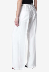 DARKPARK Straight-Leg Iris Pants White WTR37FAC148/S_DARKP-0001