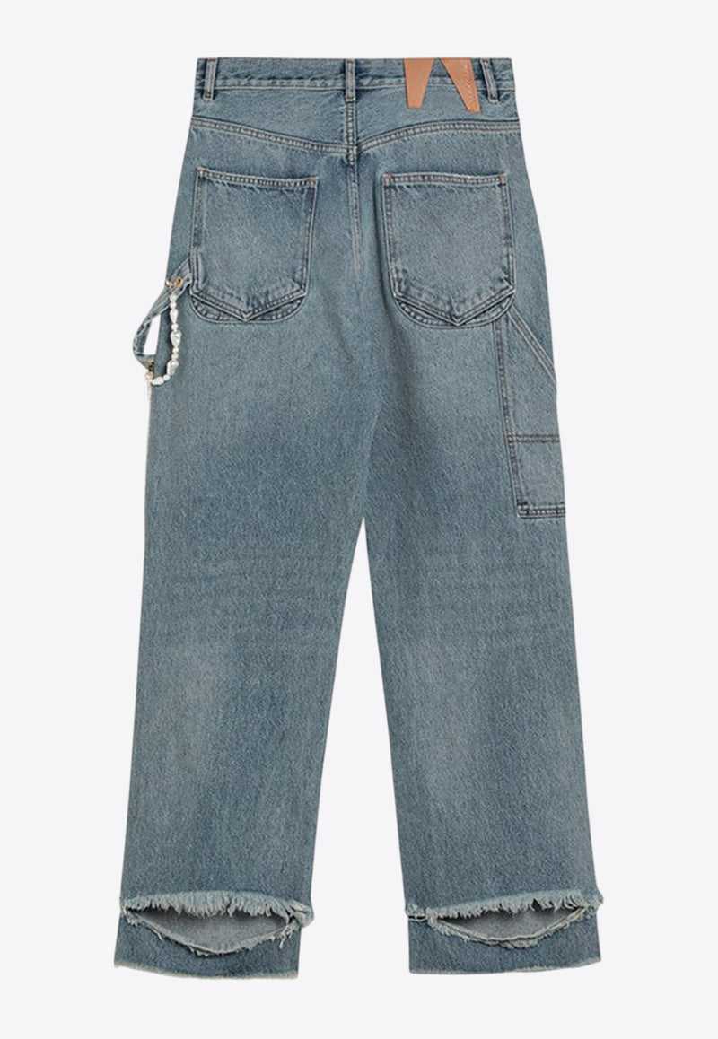 DARKPARK Washed Ripped Jeans Light Blue WTR58DBL01W052/Q_DARKP-W05201