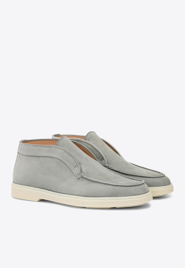 Santoni Leather Desert Boots WUYA58458TISNPRXG23GREY