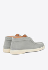 Santoni Leather Desert Boots WUYA58458TISNPRXG23GREY