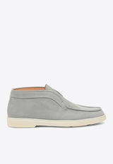 Santoni Leather Desert Boots WUYA58458TISNPRXG23GREY