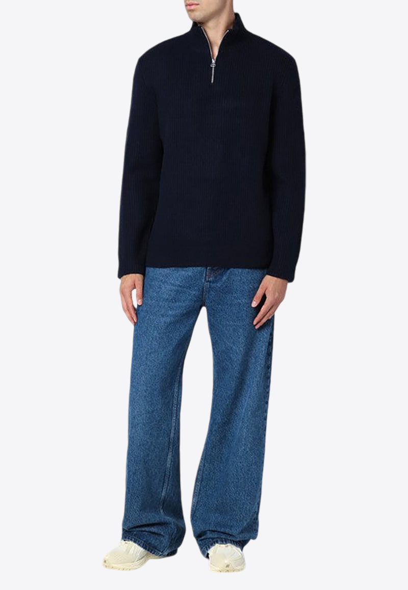 A.P.C. Alex Half-Up Wool Sweater Navy WVBAJ-H23057WO/P_APC-IAK