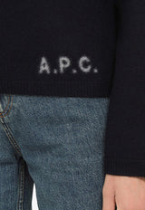 A.P.C. Oda High-Neck Wool Sweater Navy WVBAZ-F23246WO/N_APC-TIQ