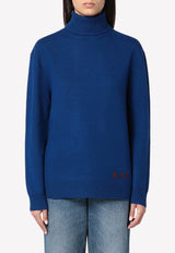 A.P.C. Walter Wool Turtleneck Sweater  Blue WVBDK-M23248WO/P_APC-IAH