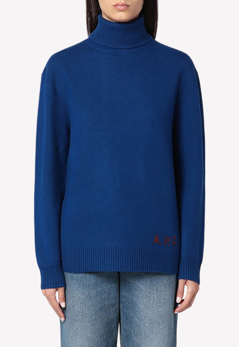 A.P.C. Walter Wool Turtleneck Sweater  Blue WVBDK-M23248WO/P_APC-IAH