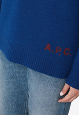 A.P.C. Walter Wool Turtleneck Sweater  Blue WVBDK-M23248WO/P_APC-IAH