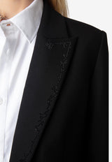 Zadig & Voltaire Viva Rhinestone Embellished Blazer Black WWBL01917_BLACK