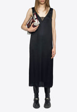 Zadig & Voltaire Renzo Satin Midi Dress Black WWDR02556_BLACK