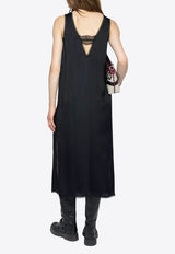Zadig & Voltaire Renzo Satin Midi Dress Black WWDR02556_BLACK